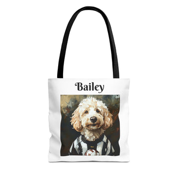 Custom Tote Bag - Sporty Paws Design