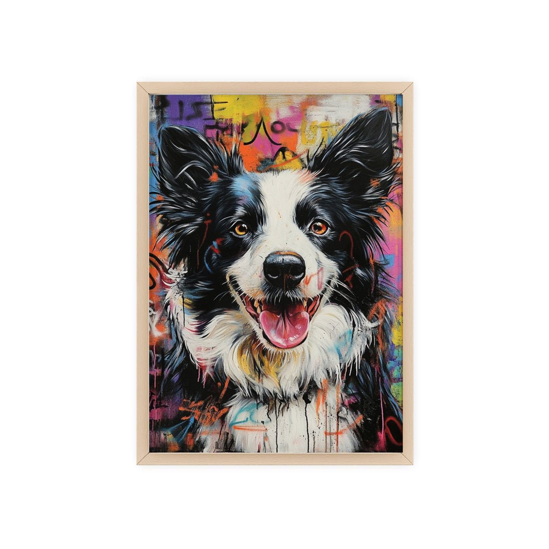 Custom Framed Portrait -Urban Paws Style