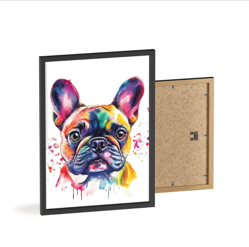 Custom Framed Portrait - Colour Burst Style